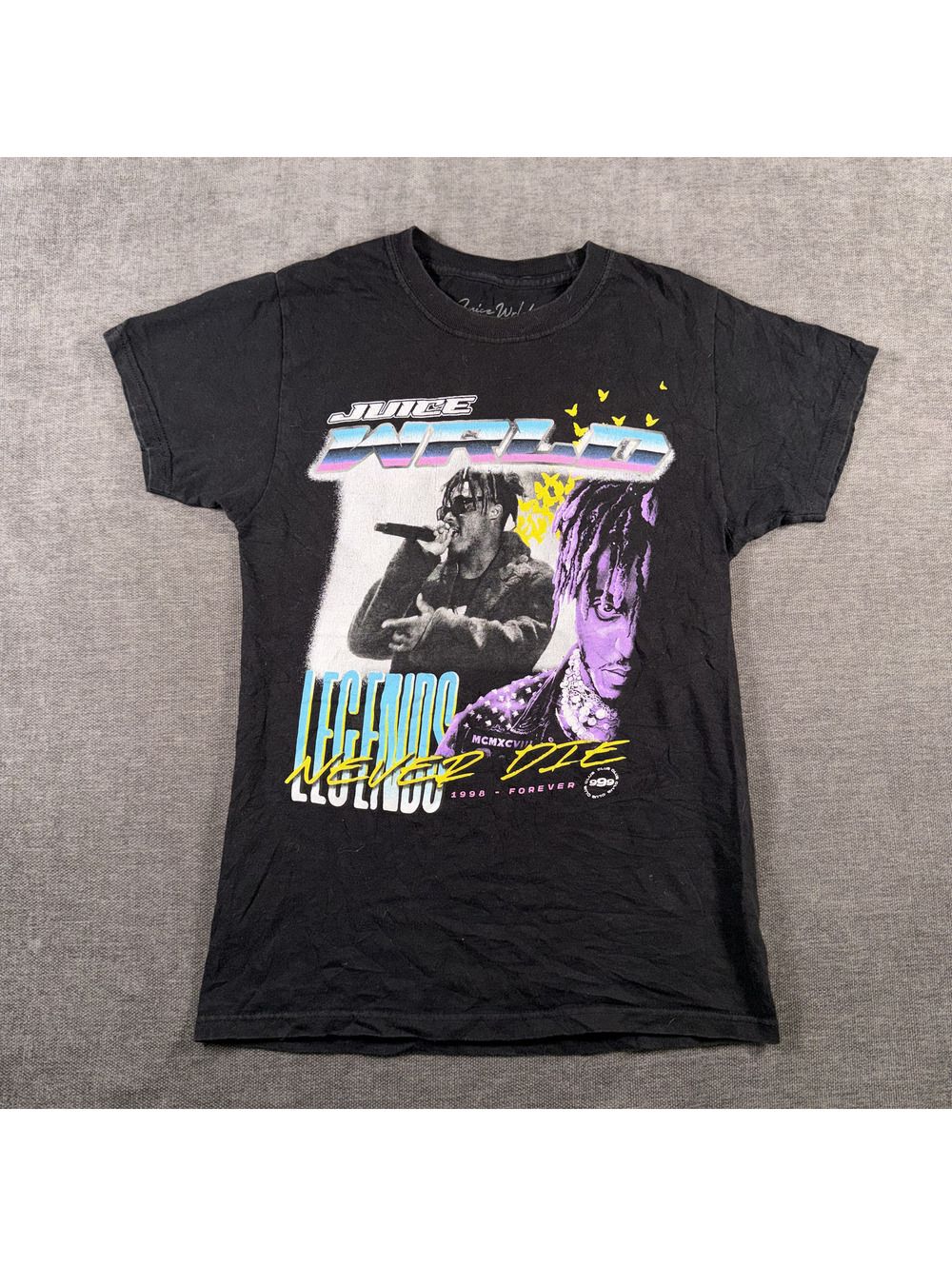 Juice WRLD Legend Never Die Black Graphic T-Shirt XS